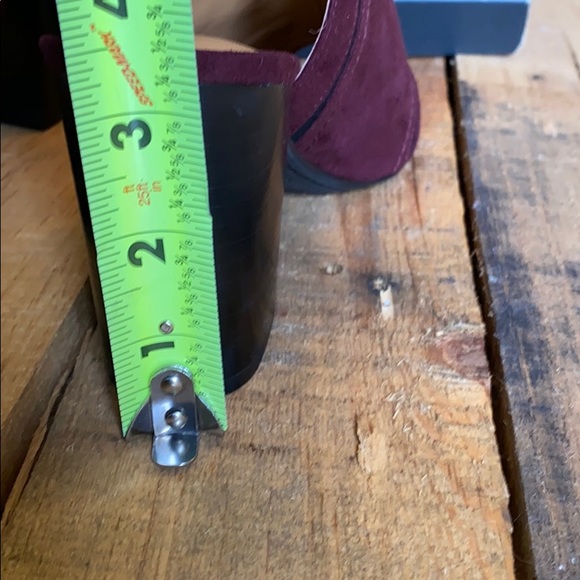 NWB Tommy Hilfiger Relita 2 Burgundy Slingbacks Peep Toe Heeled Shoes - Picture 9 of 11